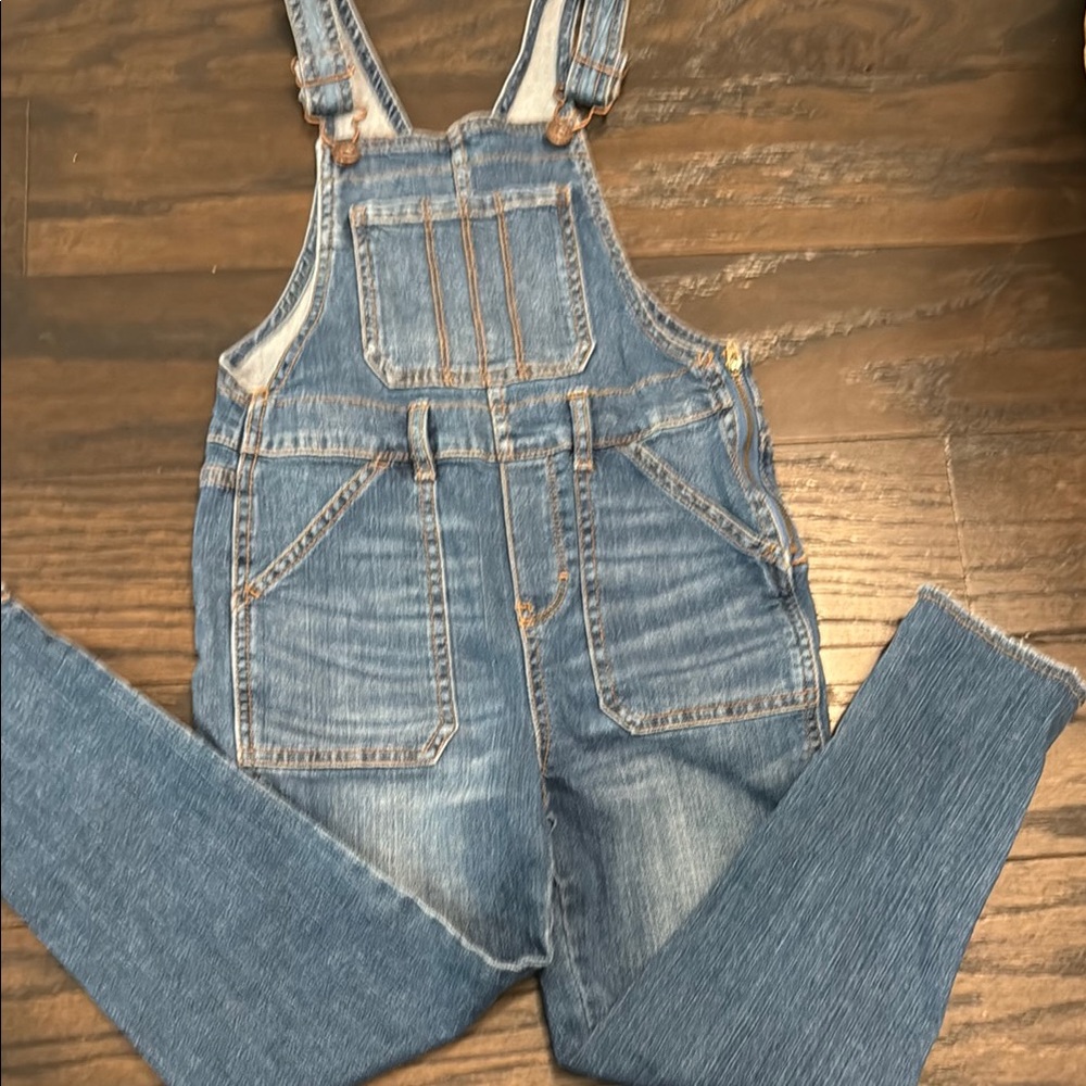 Blue Girls Denim Pant Overalls